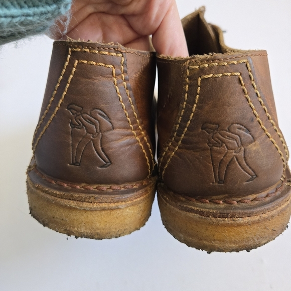 Clarks Desert Trek Brown Beeswax Leather Shoes chukka brown mens 10.5/11 main image 6
